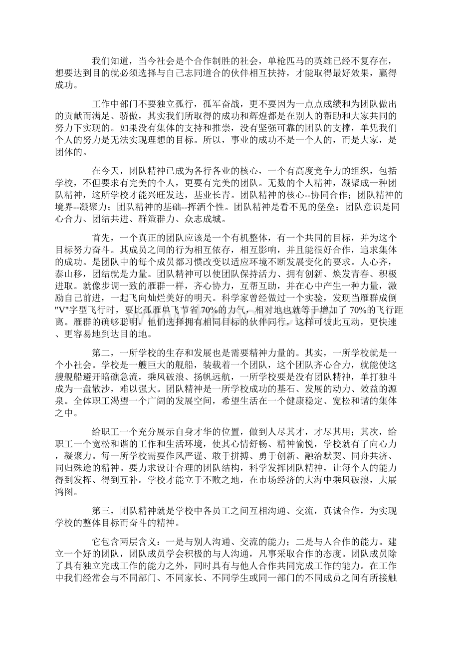 团队精神心得体会范文文档格式.docx_第2页