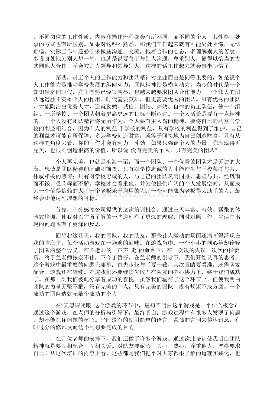 团队精神心得体会范文文档格式.docx_第3页