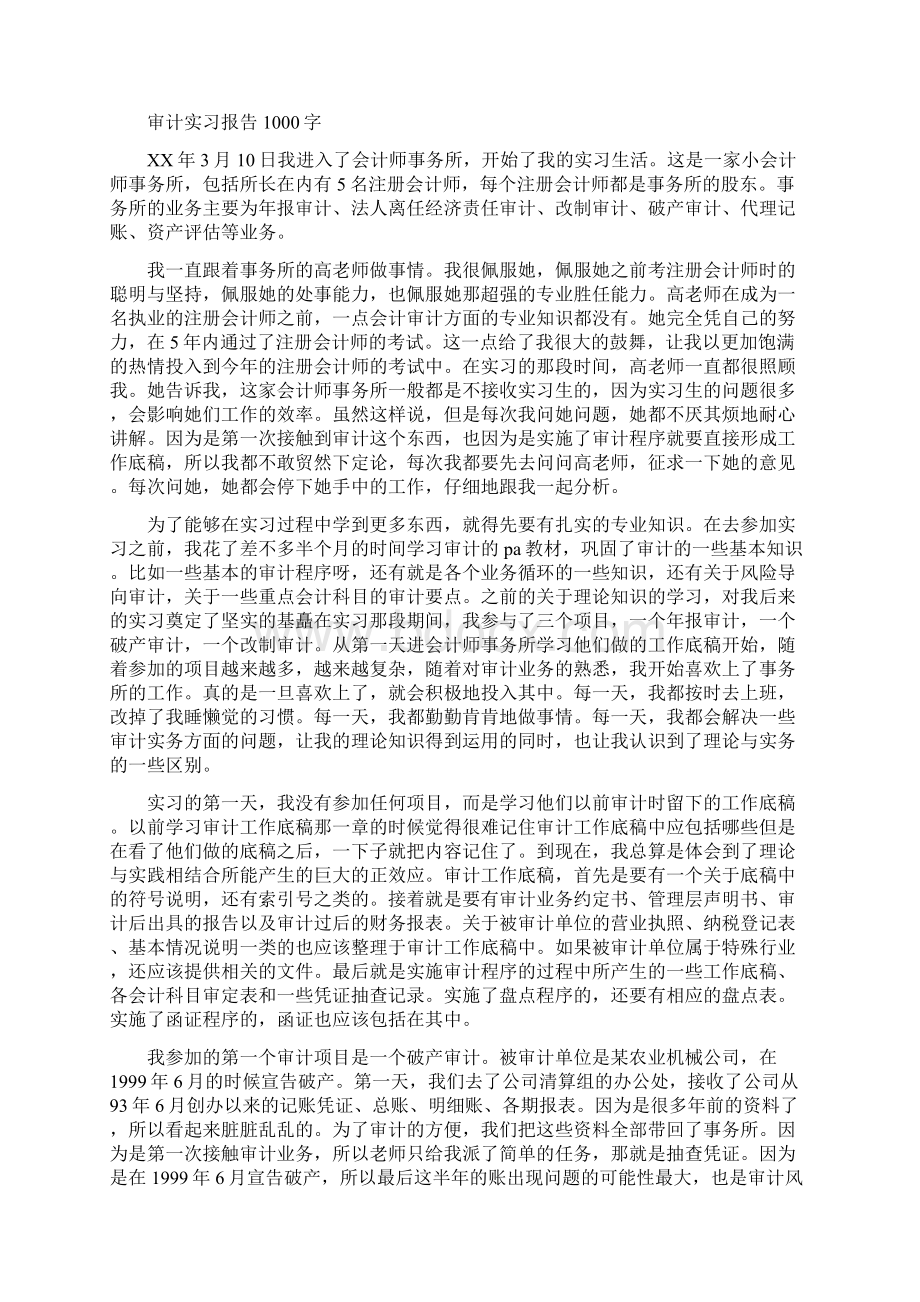 审计实习报告1000字.docx_第2页