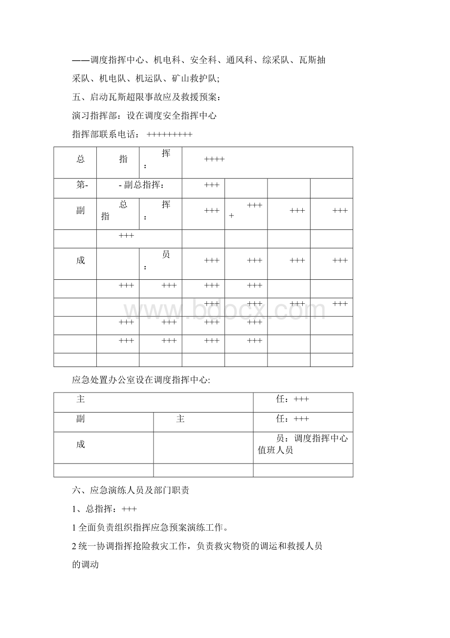 瓦斯超限事故应急演练方案计划Word格式文档下载.docx_第3页