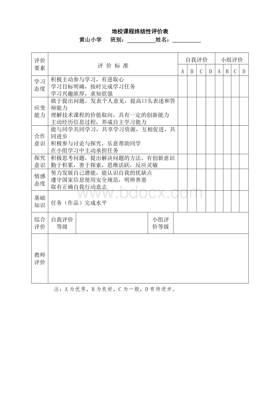 校本课程终结性评价表.doc