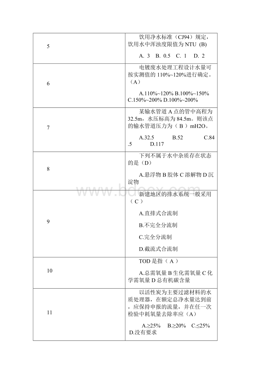 环境工程水方向习题.docx_第2页