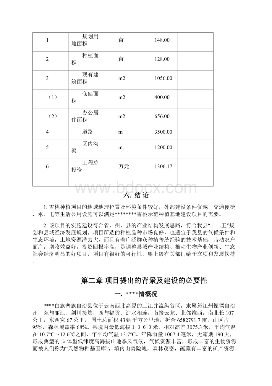 精编版雪桃示范种植基地建设项目可行性研究报告代项目建议书.docx_第3页