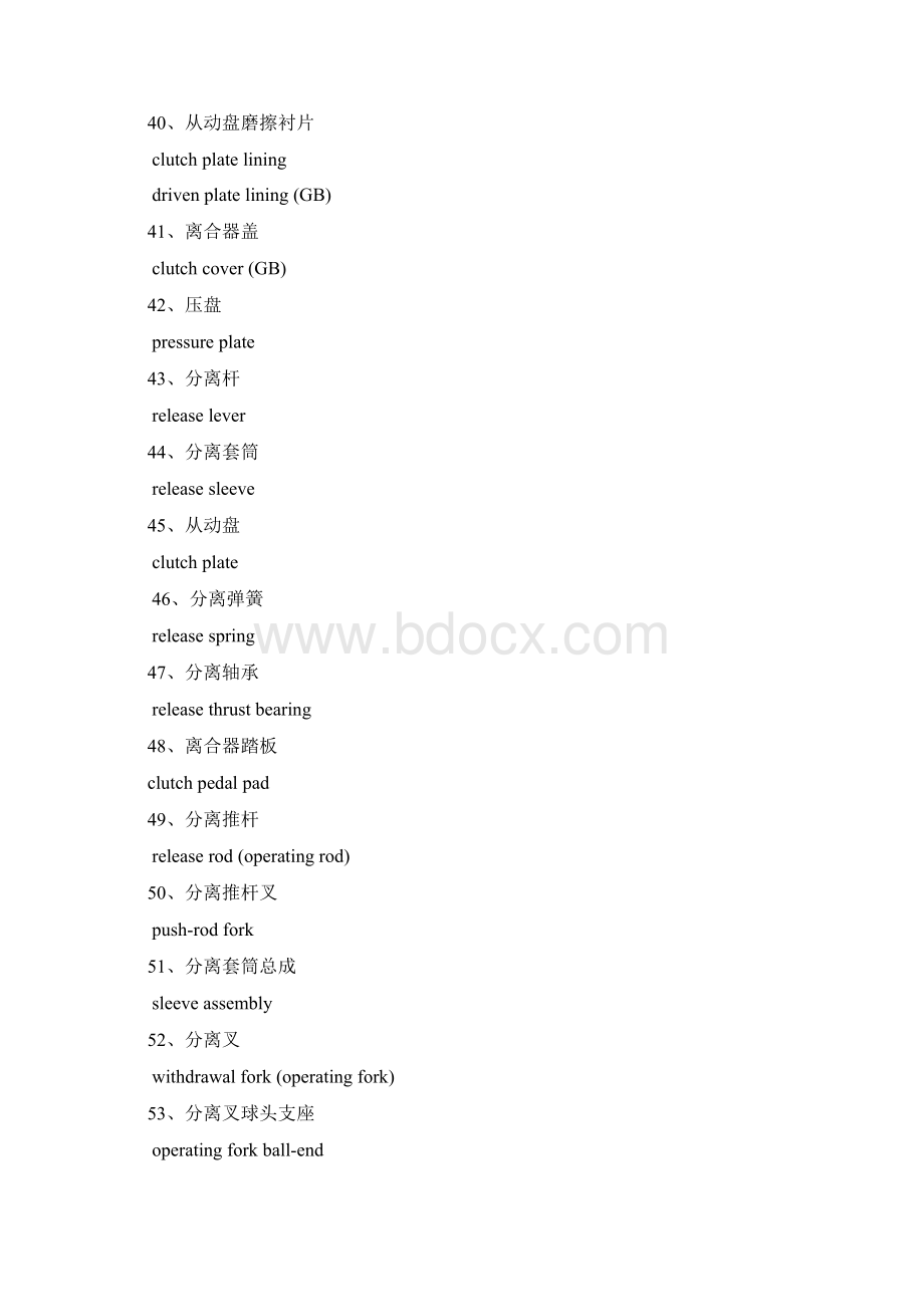 汽车专业英语及常用口语概要Word文档格式.docx_第3页