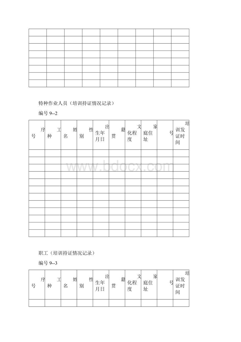 煤矿安全管理记录台账大全一Word格式.docx_第2页