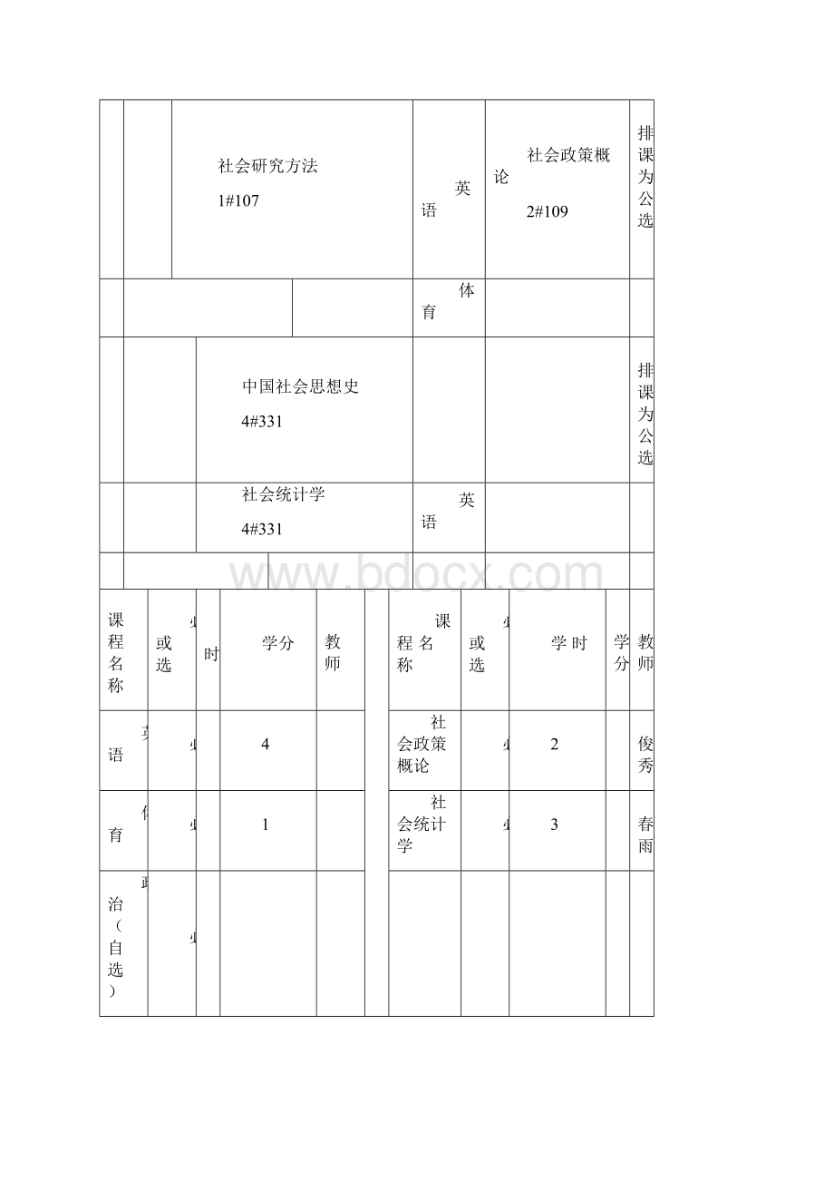 华东师大社会发展学院课程表Word格式.docx_第3页