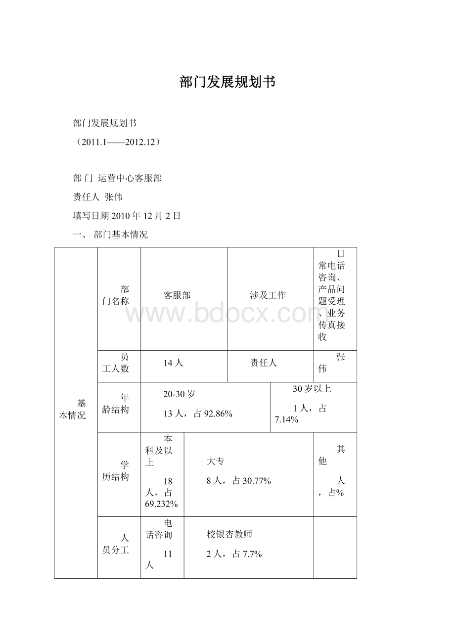 部门发展规划书Word格式.docx_第1页