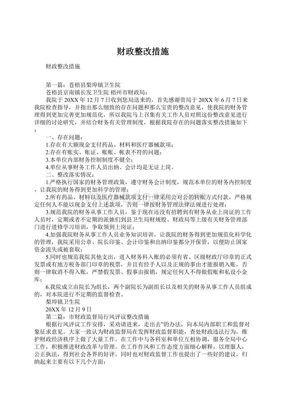 财政整改措施.docx