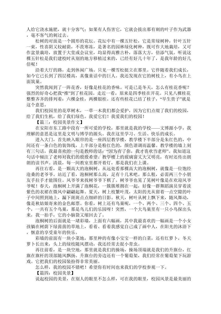 校园美景作文800字Word文件下载.docx_第2页