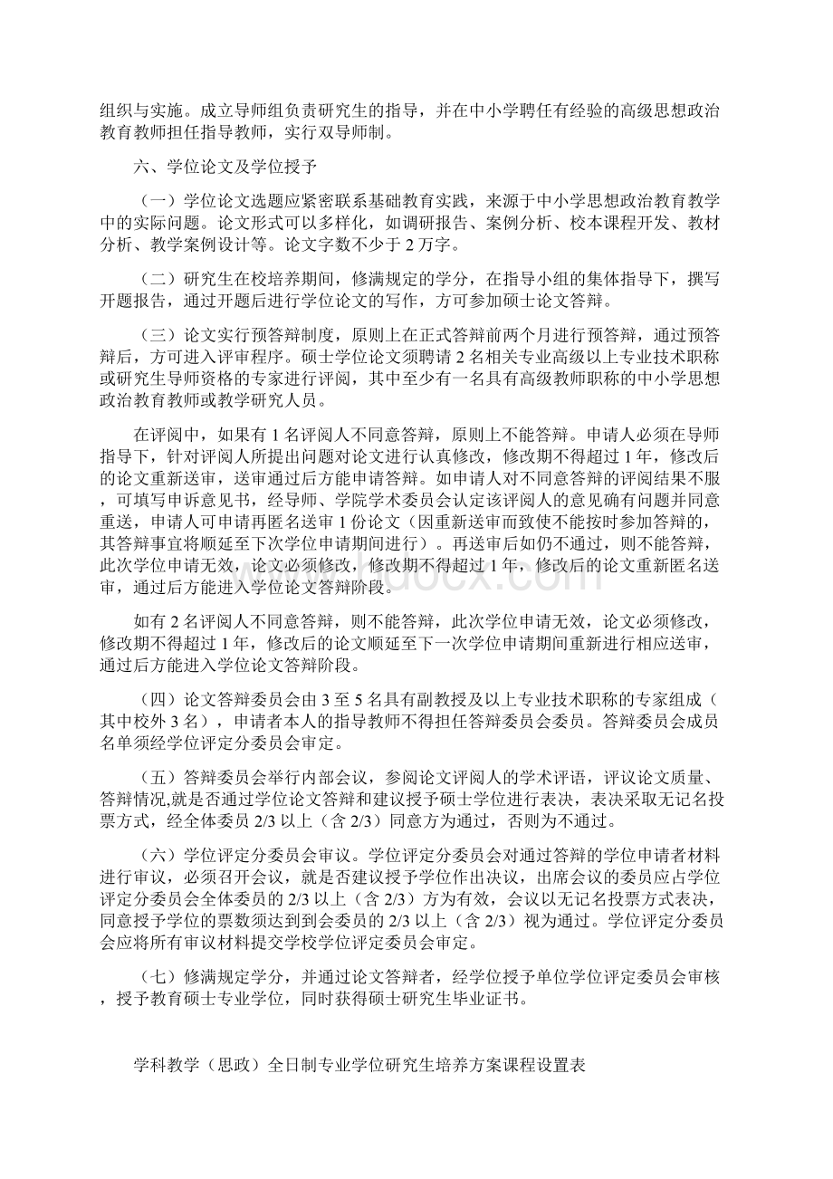 学科教学思政专业硕士研究生培养方案教学教材Word格式.docx_第2页