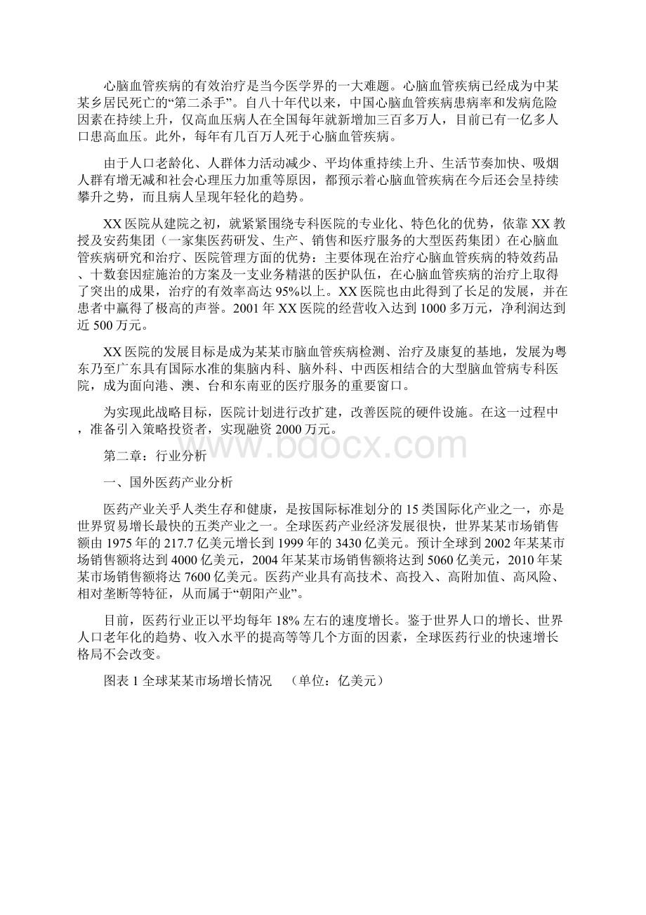 脑血管病医院项目商业计划书.docx_第3页