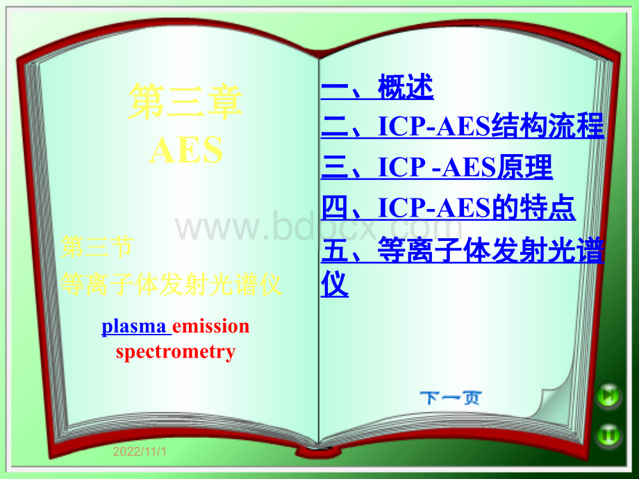 ICP-AES及分析方法_精品文档PPT课件下载推荐.ppt_第1页