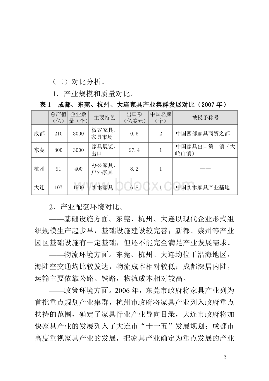 成都市家具产业集群发展规划(2008-2017年).doc_第3页