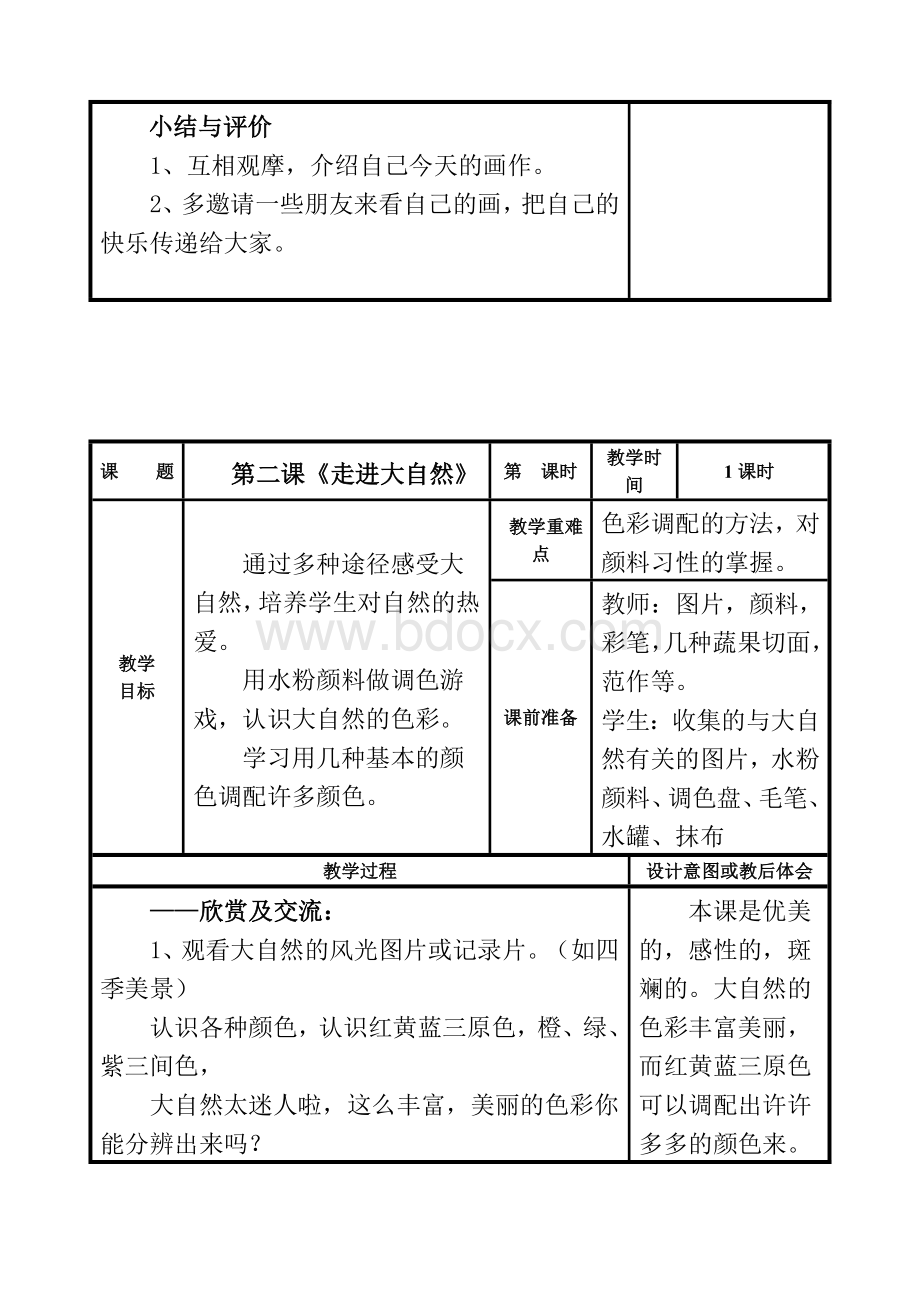 苏教版美术一年级上册全册教案Word格式文档下载.doc_第3页