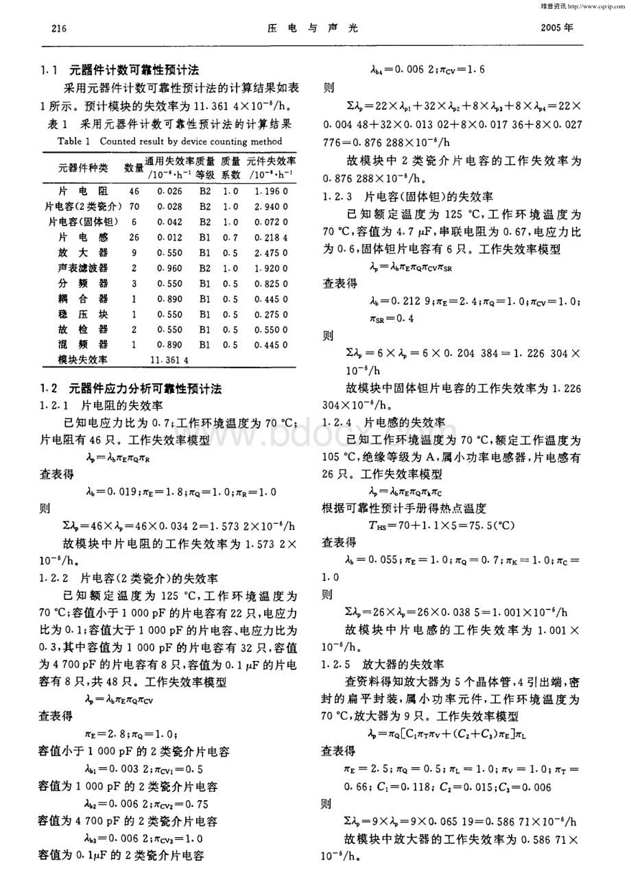 可靠性预计中计数法和应力分析法的比较_精品文档.pdf_第2页