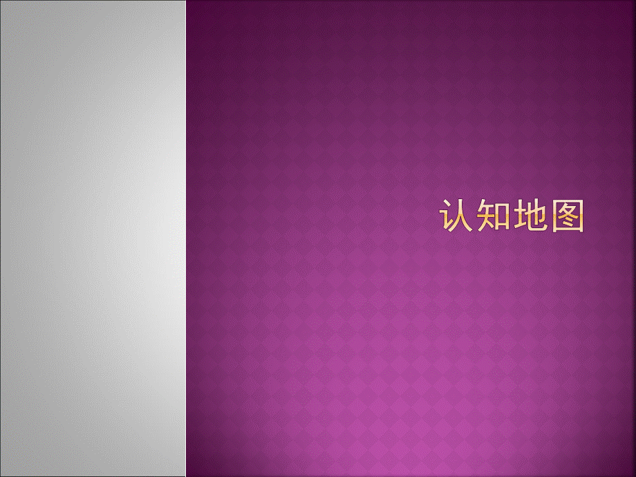 认知地图综述_精品文档.ppt