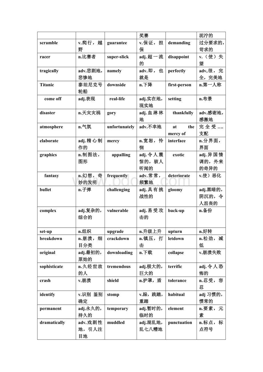 FCE(1-30单元)单词(带汉语意思).doc_第3页