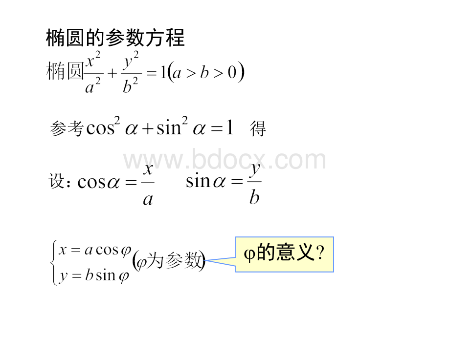 选修4-4-22圆锥曲线的参数方程_精品文档优质PPT.ppt_第3页