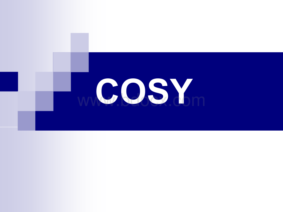 COSY谱_精品文档.ppt