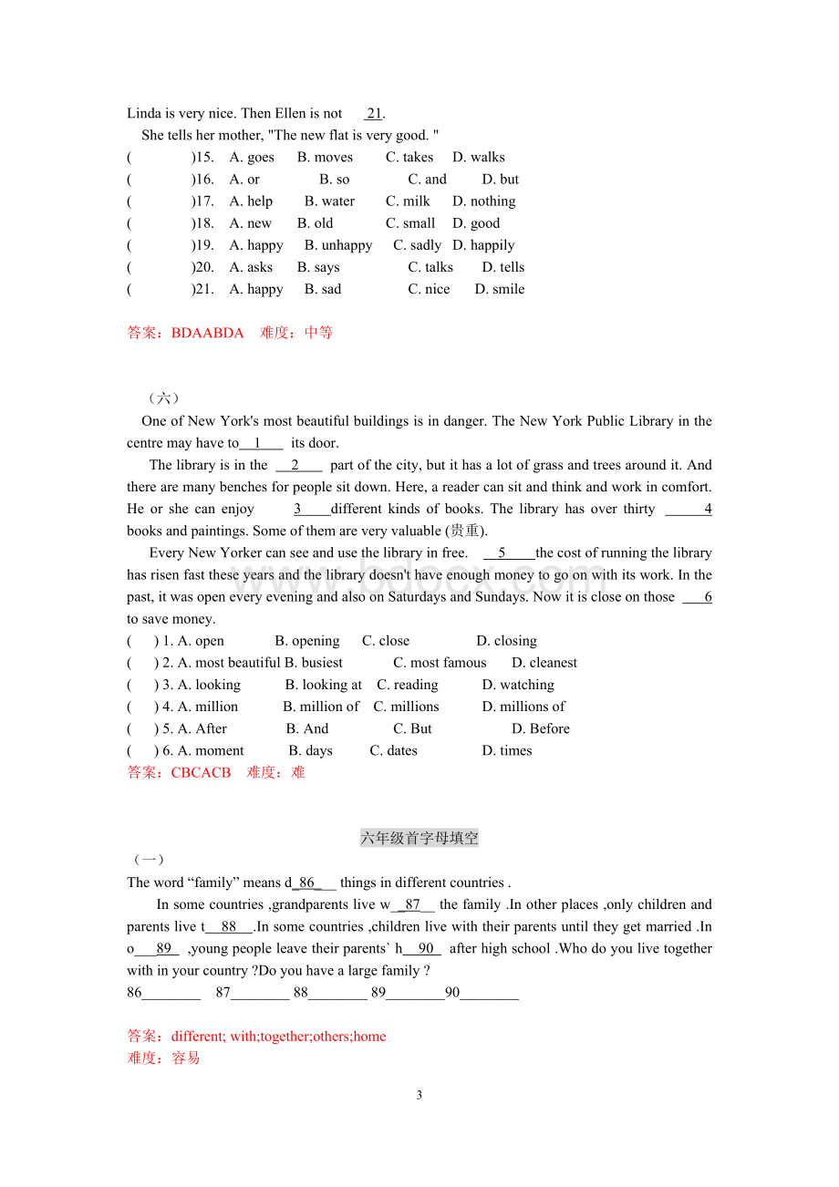 六年级完型首字母(已整理)Word文档格式.doc_第3页