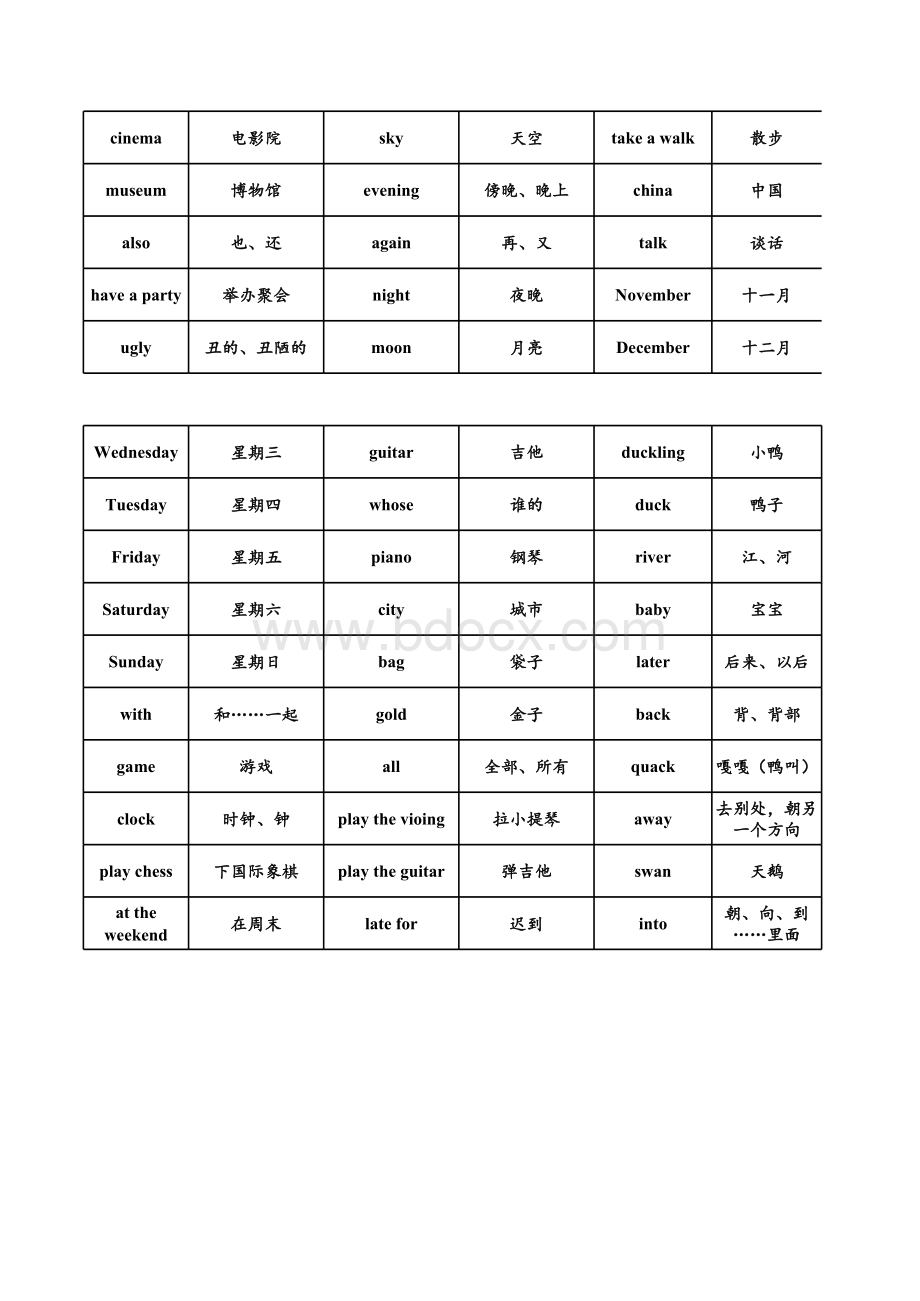 上海教育出版社牛津英语(三年级起点)四年级下册表格文件下载.xls_第3页