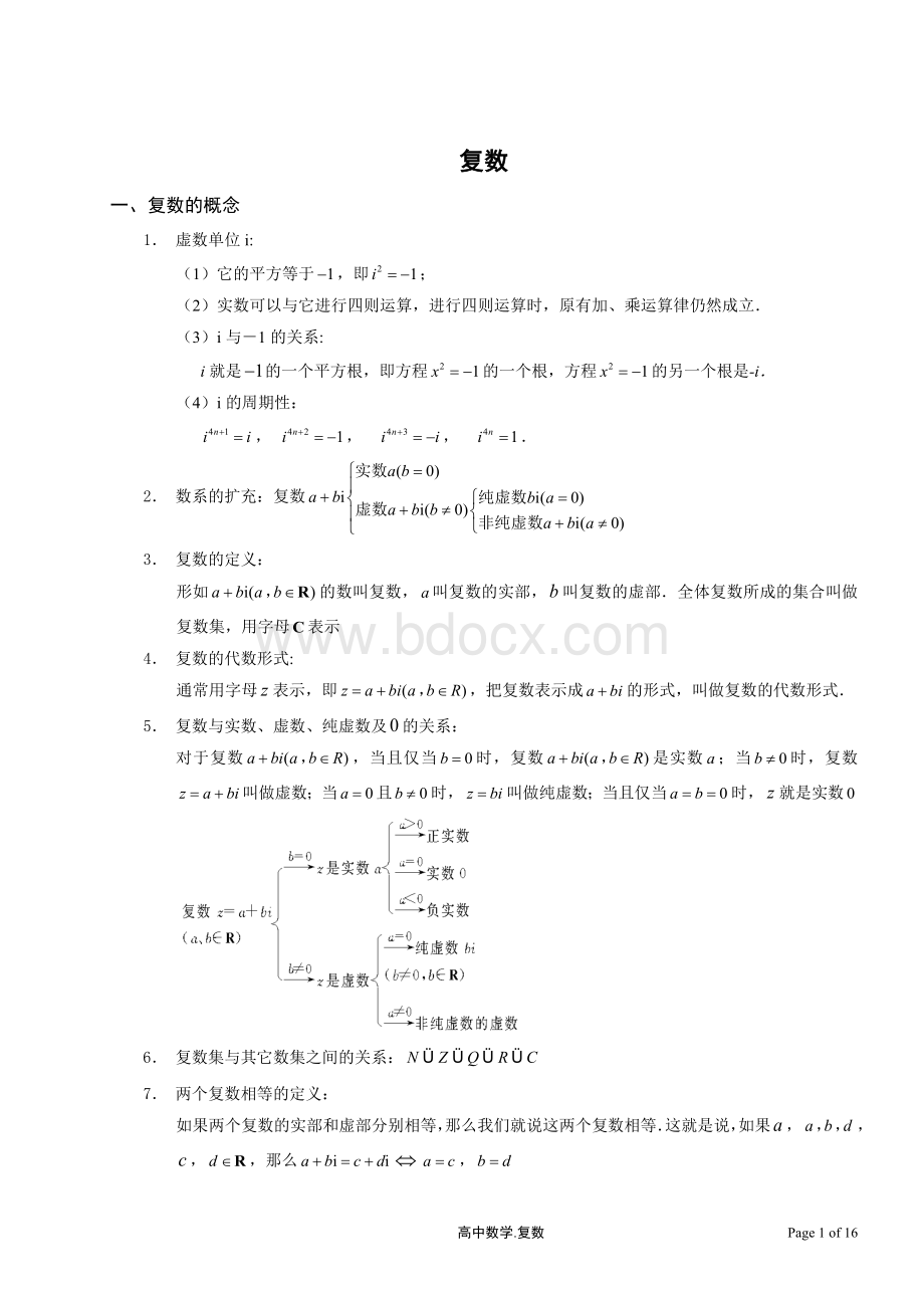 复数讲义(绝对经典)Word格式文档下载.doc