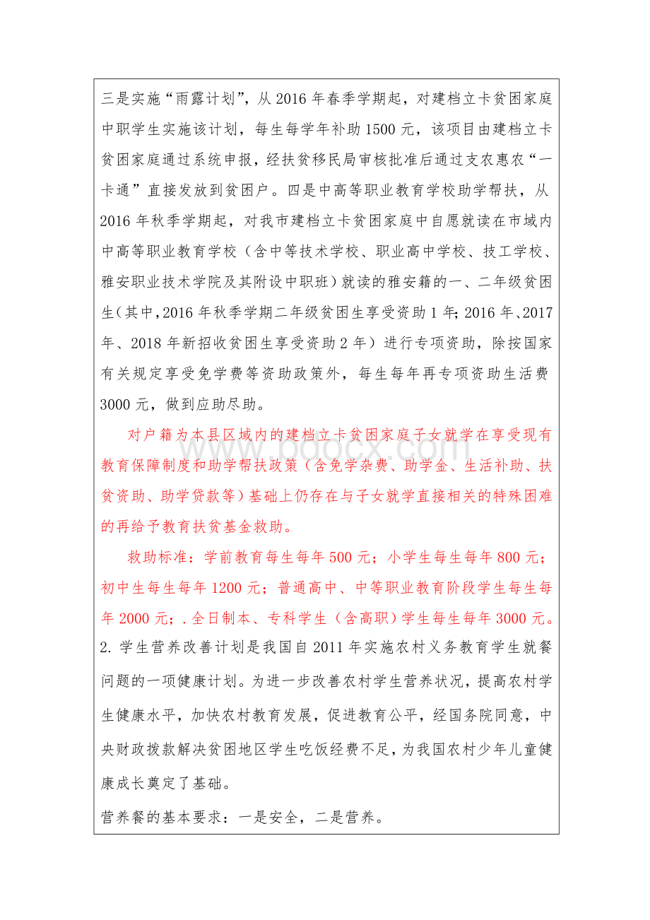 脱贫攻坚主题班会备课教案Word格式文档下载.docx_第2页