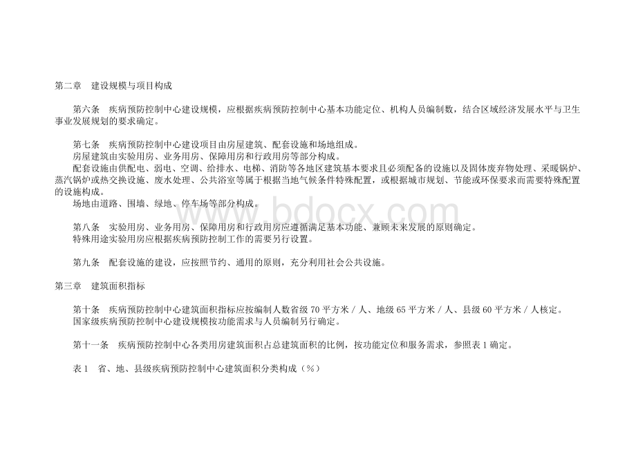 疾病预防控制中心建设标准Word格式.doc_第2页
