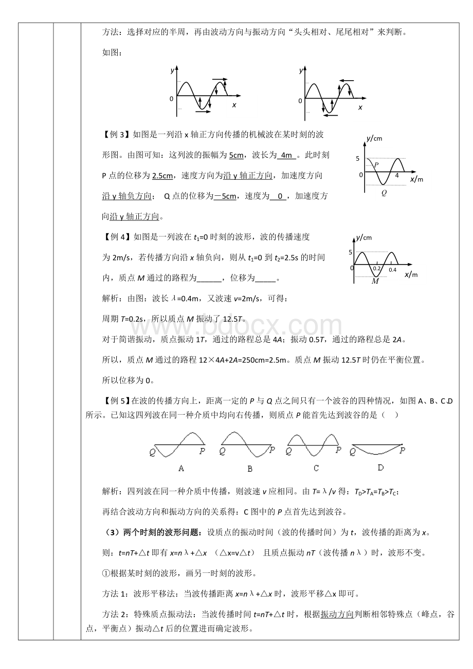 振动图像和波动图像_精品文档Word下载.doc_第3页