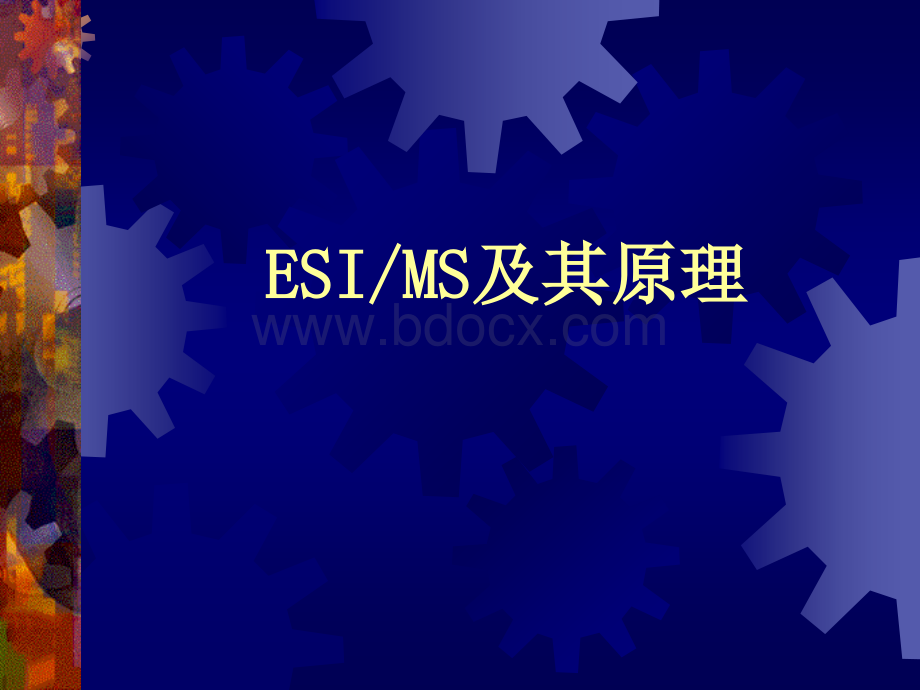 ESI-MS及其原理_精品文档.ppt