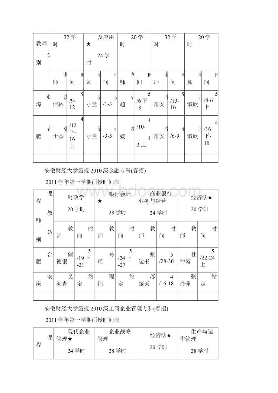 1函授上预排课表Word文档格式.docx_第2页