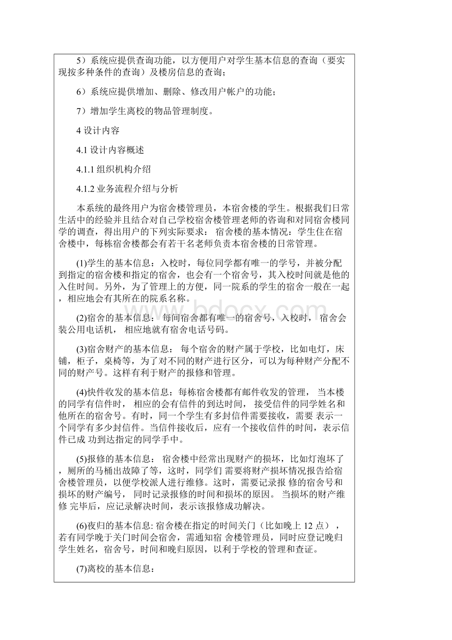 软件工程导论学生宿舍管理系统课程设计.docx_第2页