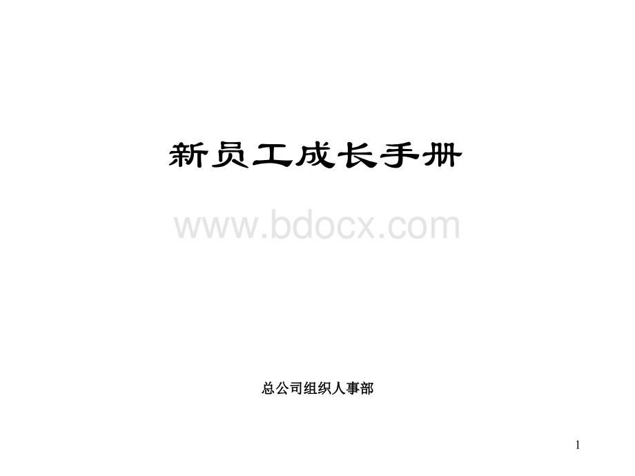 500强企业员工手册优质PPT.ppt