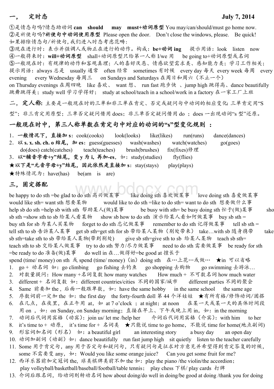 自编牛津小学英语小学阶段极重要知识点Word文档格式.doc_第1页