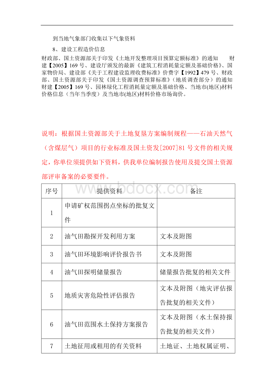 bdoysc00矿山地质环境保护与治理恢复方案编制资料清单.doc_第2页