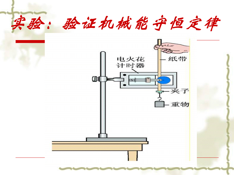 验证机械能守恒定律实验_精品文档优质PPT.ppt