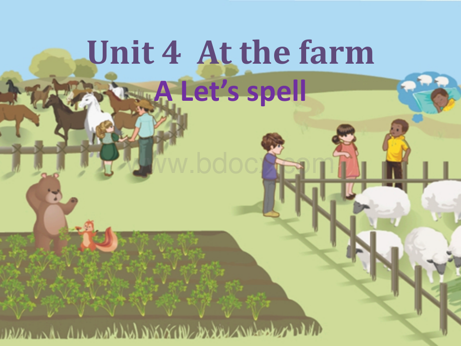 新版PEP小学英语四年级下册-第四单元-Unit-4-At-the-farm-Part-A-Let's-spellPPT推荐.ppt