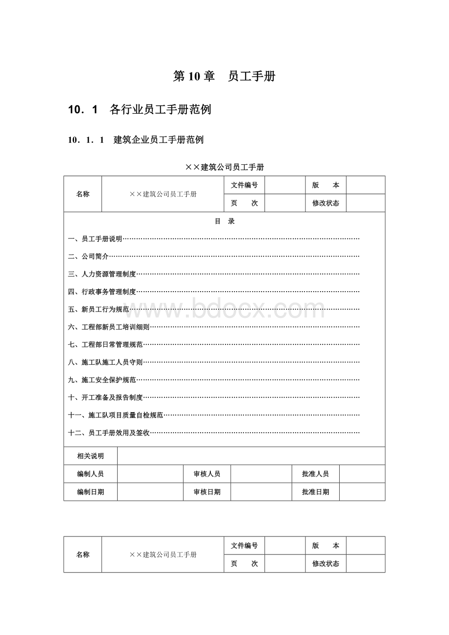 人力资源管理员工手册.doc