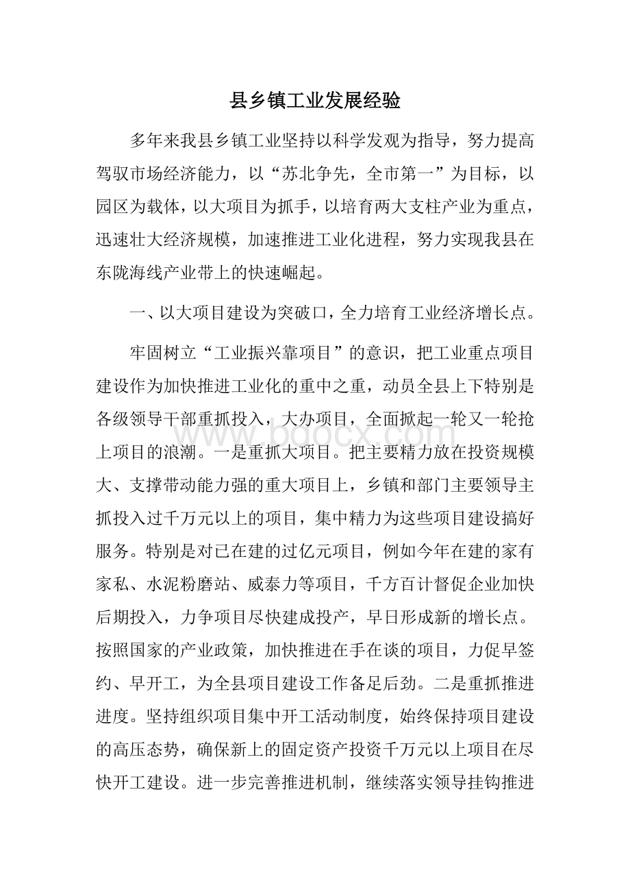 乡镇工业发展中存在的问题_精品文档Word文档下载推荐.doc_第1页