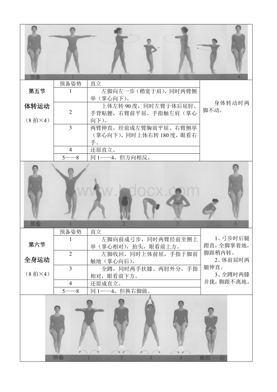 第8套广播体操图解、分解动作和基本要领.doc_第3页