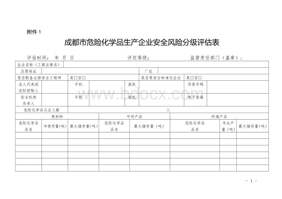 安全风险分级评估表Word下载.doc_第1页