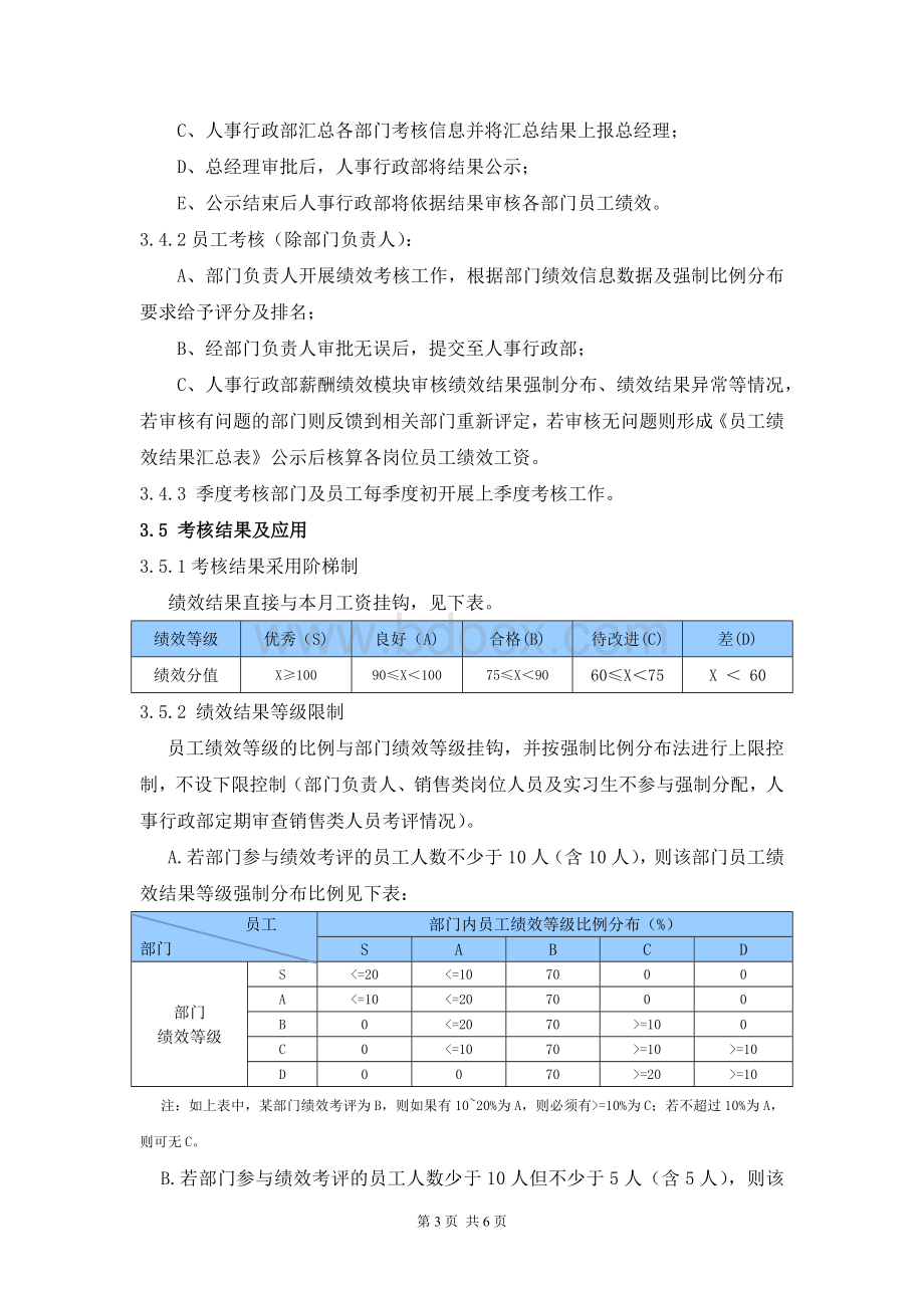 公司规章制度及管理办法(绩效考核管理办法)2018.docx_第3页