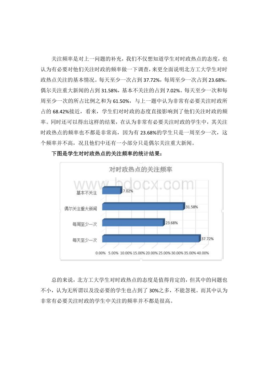 我校学生对时政热点的关注情况的调研报告.doc_第3页