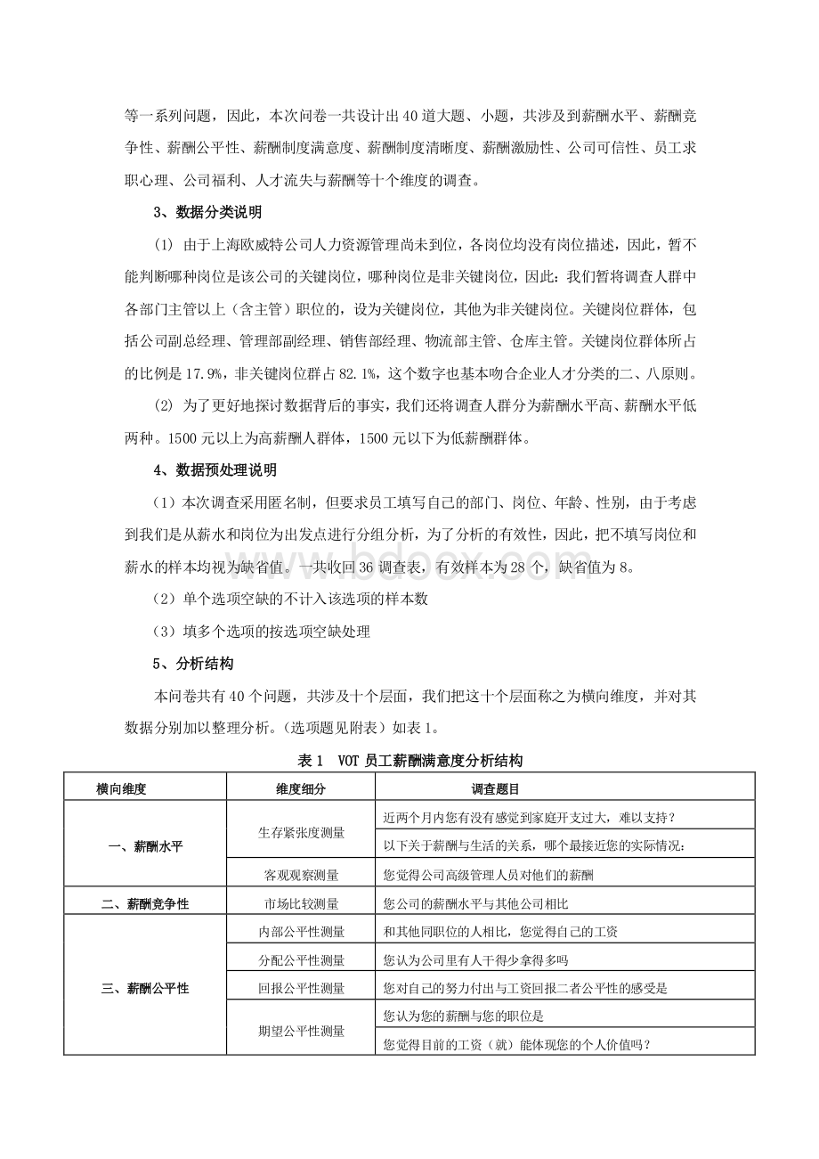 XX公司员工薪酬满意度调查报告(案例解析).pdf_第3页