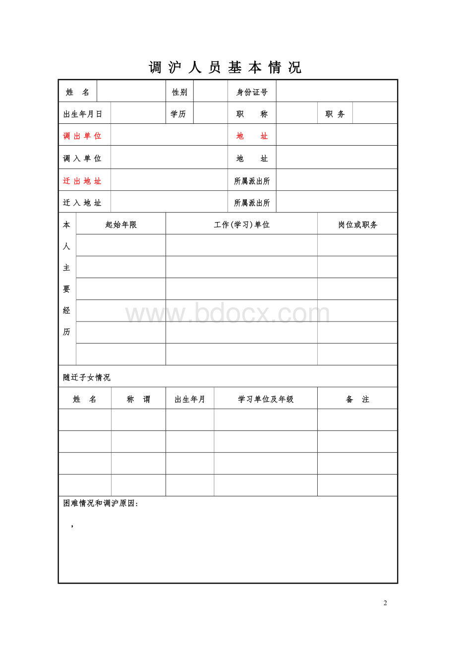 上海市调沪困难人员情况登记表Word格式文档下载.doc_第2页