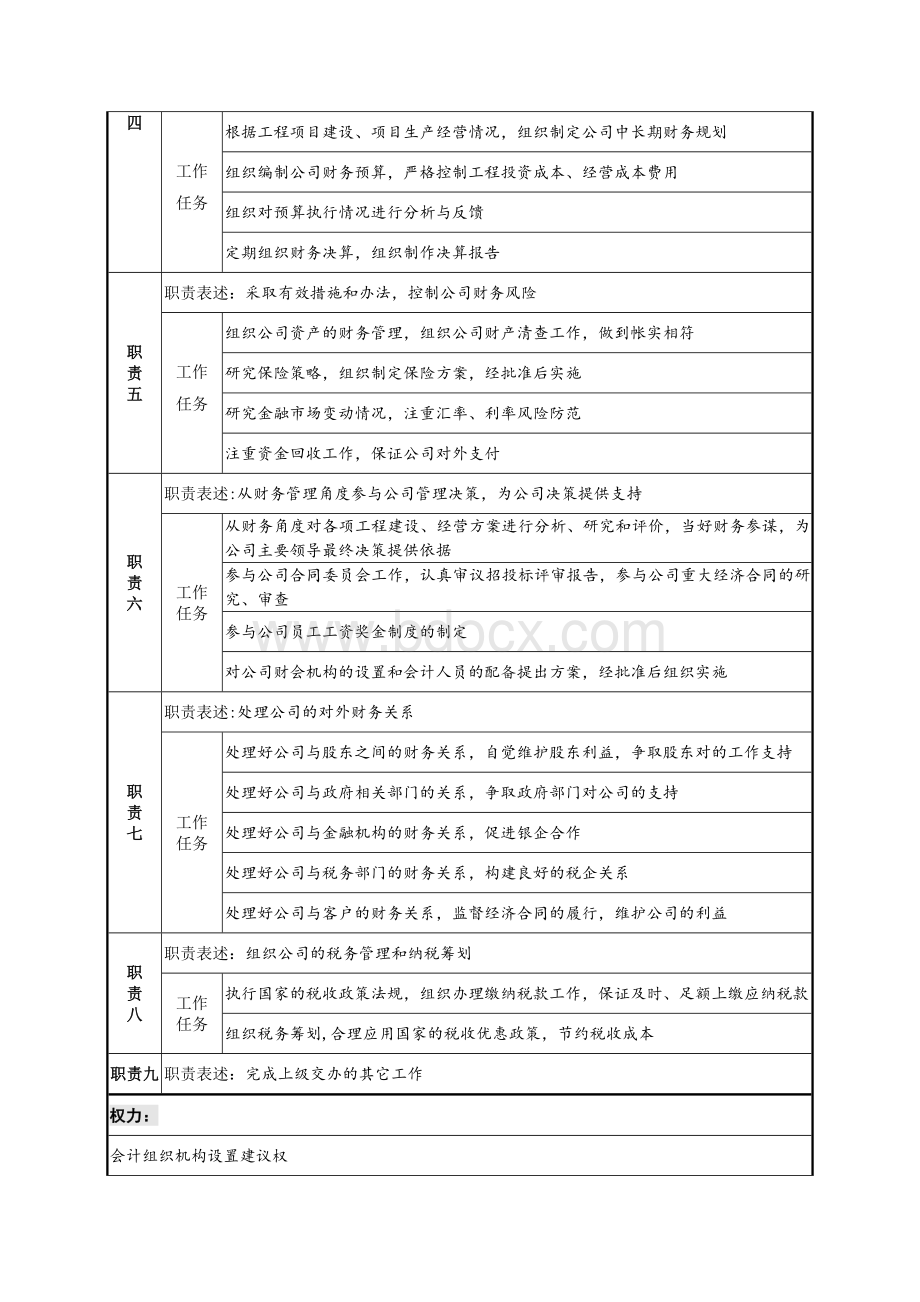 公司财务总监职位说明书.docx_第2页