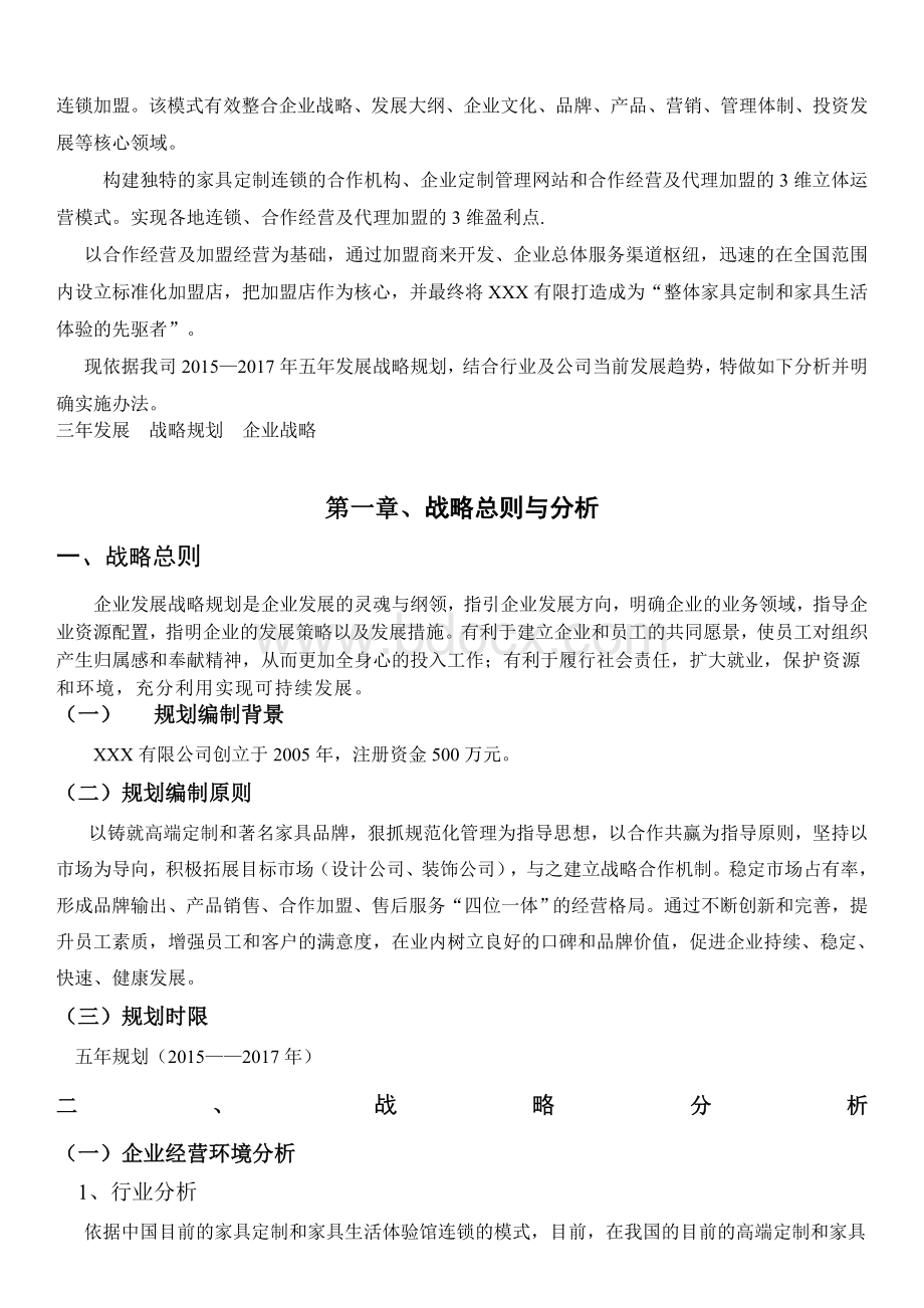 公司发展战略规划书范本Word文档下载推荐.doc_第3页