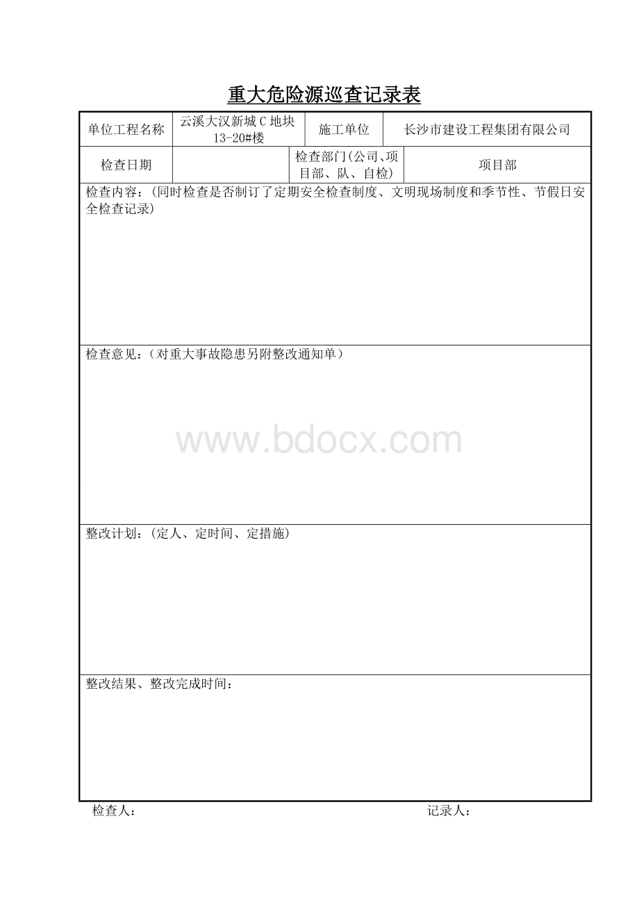 3重大危险源巡查记录表.doc