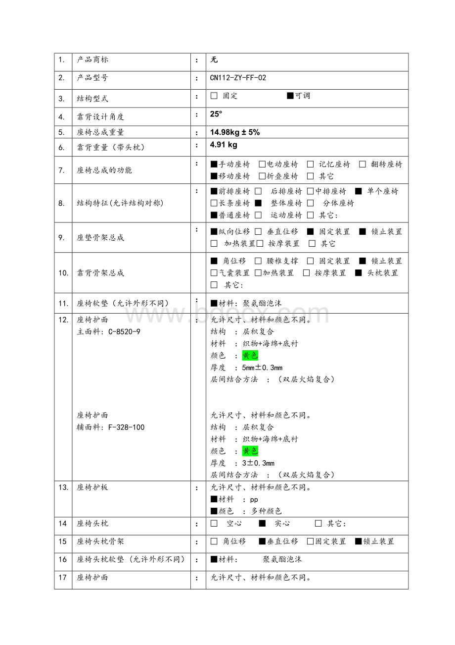 副驾驶员座椅产品描述.doc_第2页