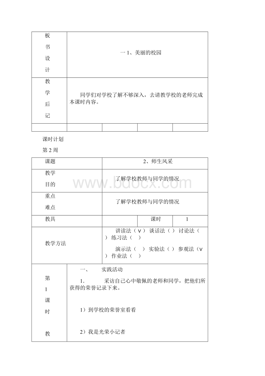 四年级下学期综合实践中山版Word文件下载.docx_第2页